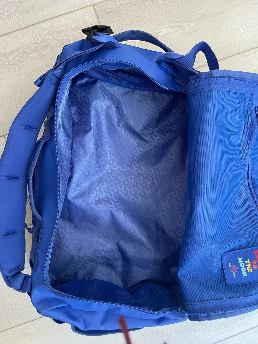 Baboonw To The Moon Blue Travel Duffel Bag - Big - 60L - Used